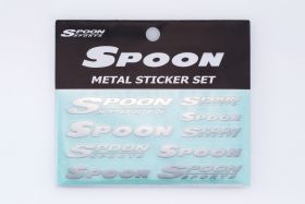 Spoon Metal Sticker Set