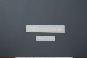 Spoon Team Sticker - Accessories White 200/100mm